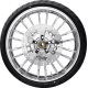 Coastal Moto Atlantic Front Wheel - Chrome (21") | Rotors (11.8") | Dunlop Tire (130/60B21) - 0335-0014  PKG-ATL213CH-ABST